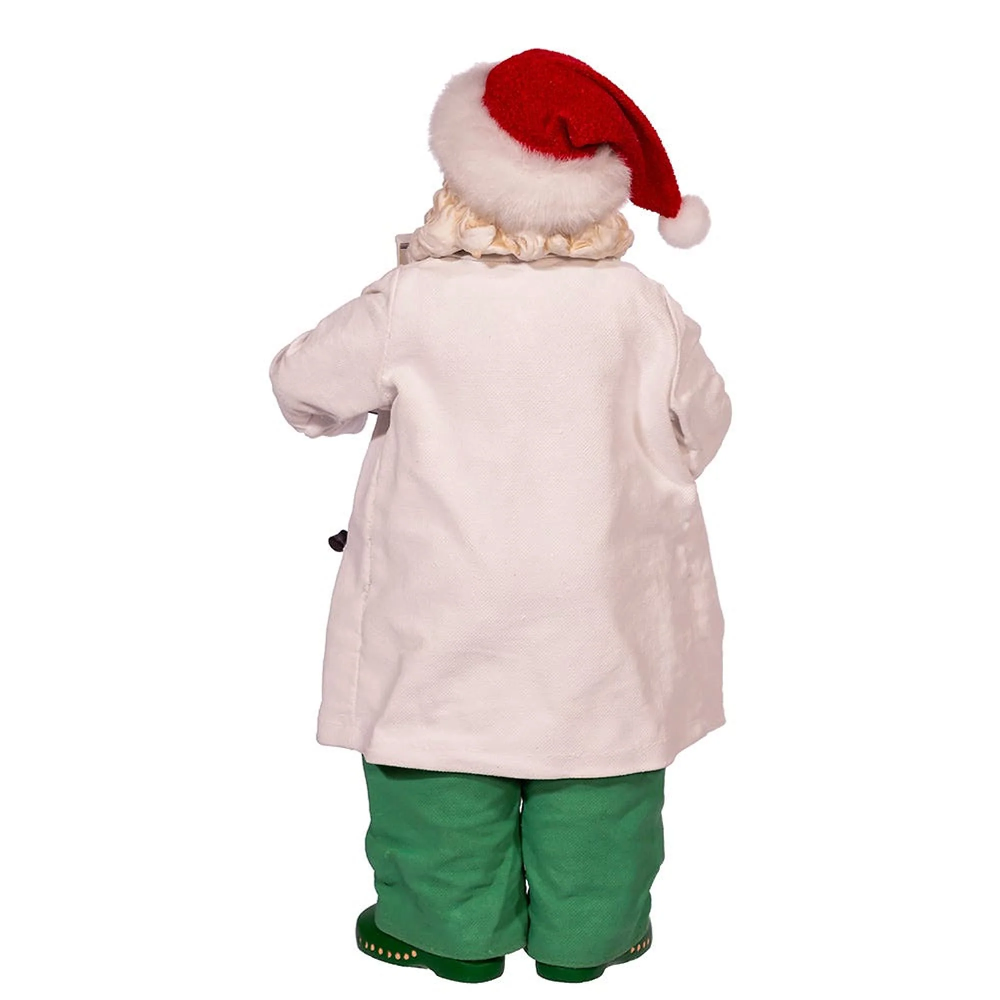 Kurt Adler 10.5-Inch Fabriche Santa Doctor in Scrubs Holding Boxes Of Masks, Multi-color, (FA0144) - Image 5
