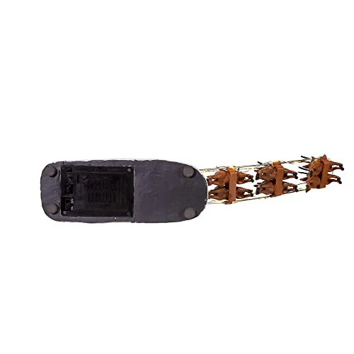 Kurt S. Adler Kurt Adler 7-Inch Battery-Operated LED Santa with Sleigh Table Piece, Multi - Image 8